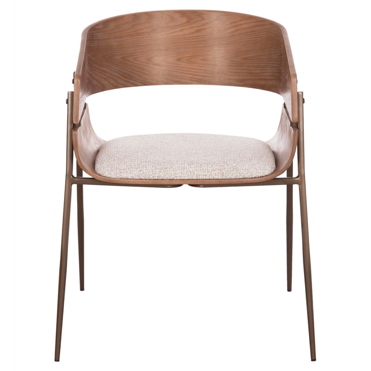 ΠΟΛΥΘΡΟΝΑ KRILL HM18254.01 PLYWOOD ΣΕ WHITEWASH--ΜΕΤΑΛΛΟ ΣΕ ΧΑΛΚΙΝΟ 55,5x55x72Υεκ.