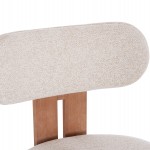 ΚΑΡΕΚΛΑ ΤΡΑΠΕΖΑΡΙΑΣ KARVO HM18252.01 ΜΠΕΖ ΥΦΑΣΜΑ--ΞΥΛΟ ΟΞΙΑΣ 57x50x79Υεκ