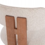 ΚΑΡΕΚΛΑ ΤΡΑΠΕΖΑΡΙΑΣ KARVO HM18252.01 ΜΠΕΖ ΥΦΑΣΜΑ--ΞΥΛΟ ΟΞΙΑΣ 57x50x79Υεκ