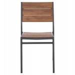 ΚΑΡΕΚΛΑ ΑΛΟΥΜΙΝΙΟΥ SAGA HM6063.02 ΣΚΟΥΡΟ ΓΚΡΙ ΜΕ POLYWOOD 46x52x86Υεκ.