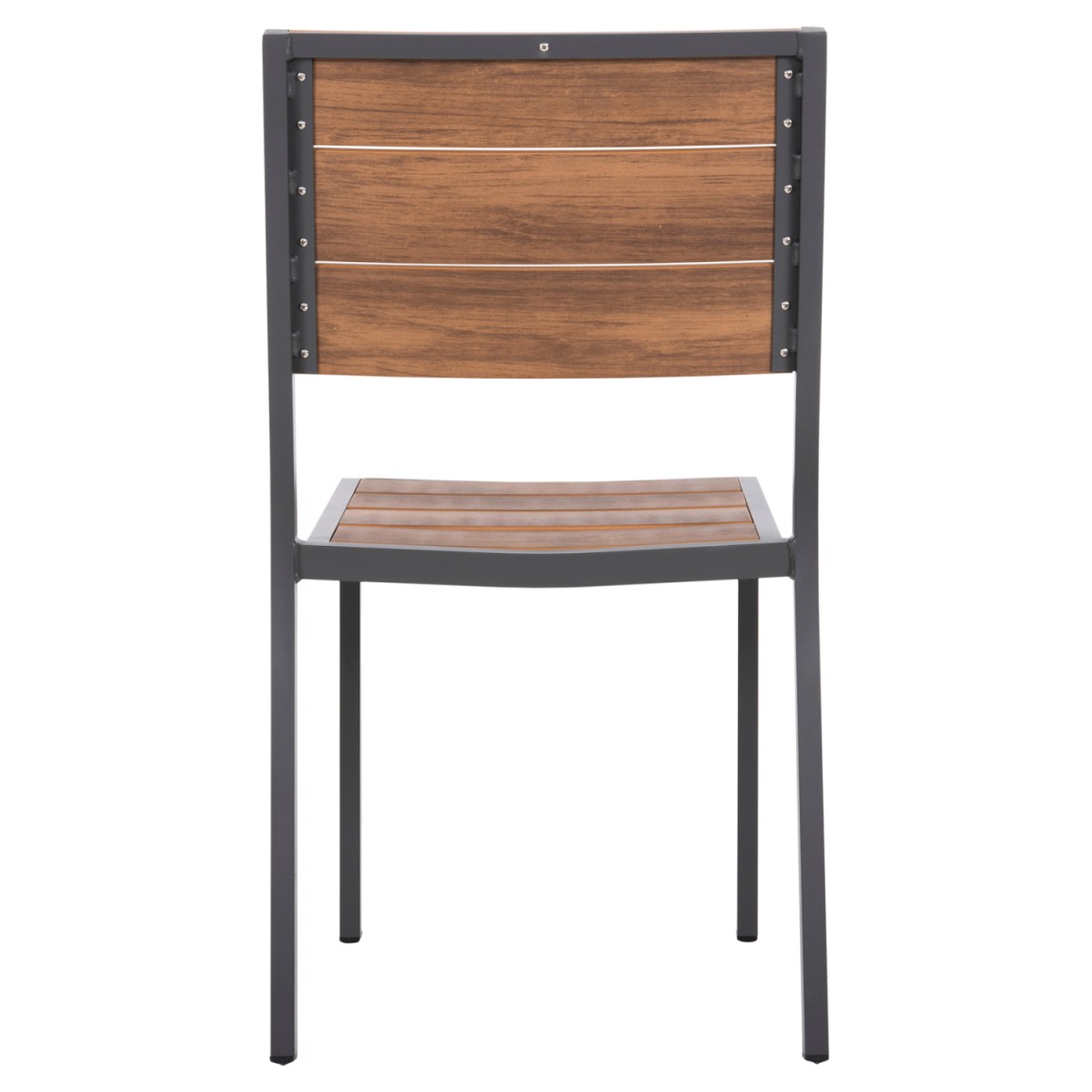 ΚΑΡΕΚΛΑ ΑΛΟΥΜΙΝΙΟΥ SAGA HM6063.02 ΣΚΟΥΡΟ ΓΚΡΙ ΜΕ POLYWOOD 46x52x86Υεκ.