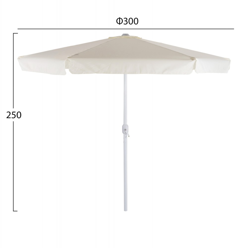 ΟΜΠΡΕΛΑ Φ3,00Μ REGGIE ΑΛΟΥΜΙΝΙΟΥ ΜΠΕΖ ME ΑΝΑΒΑΤΟΡΙΟ HM6003