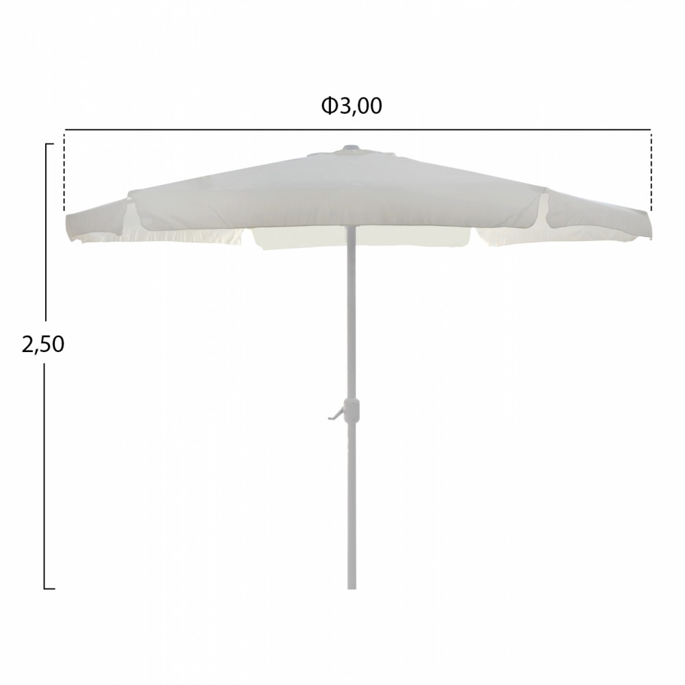 ΟΜΠΡΕΛΑ ΕΠΑΓΓΕΛΜΑΤΙΚΗ XUAN ΑΛΟΥΜΙΝΙΟΥ HM6019 Φ3,00m ΜΕ ΜΑΝΙΒΕΛΑ ΜΠΕΖ