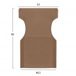 ΜΑΞΙΛΑΡΙ TEXTILENE 600gr/m2 2X1 MOKA ΓΙΑ ΠΟΛΥΘΡΟΝΑ ΣΚΗΝΟΘΕΤΗ HM5272.04 46.5Χ53Χ80Υεκ.