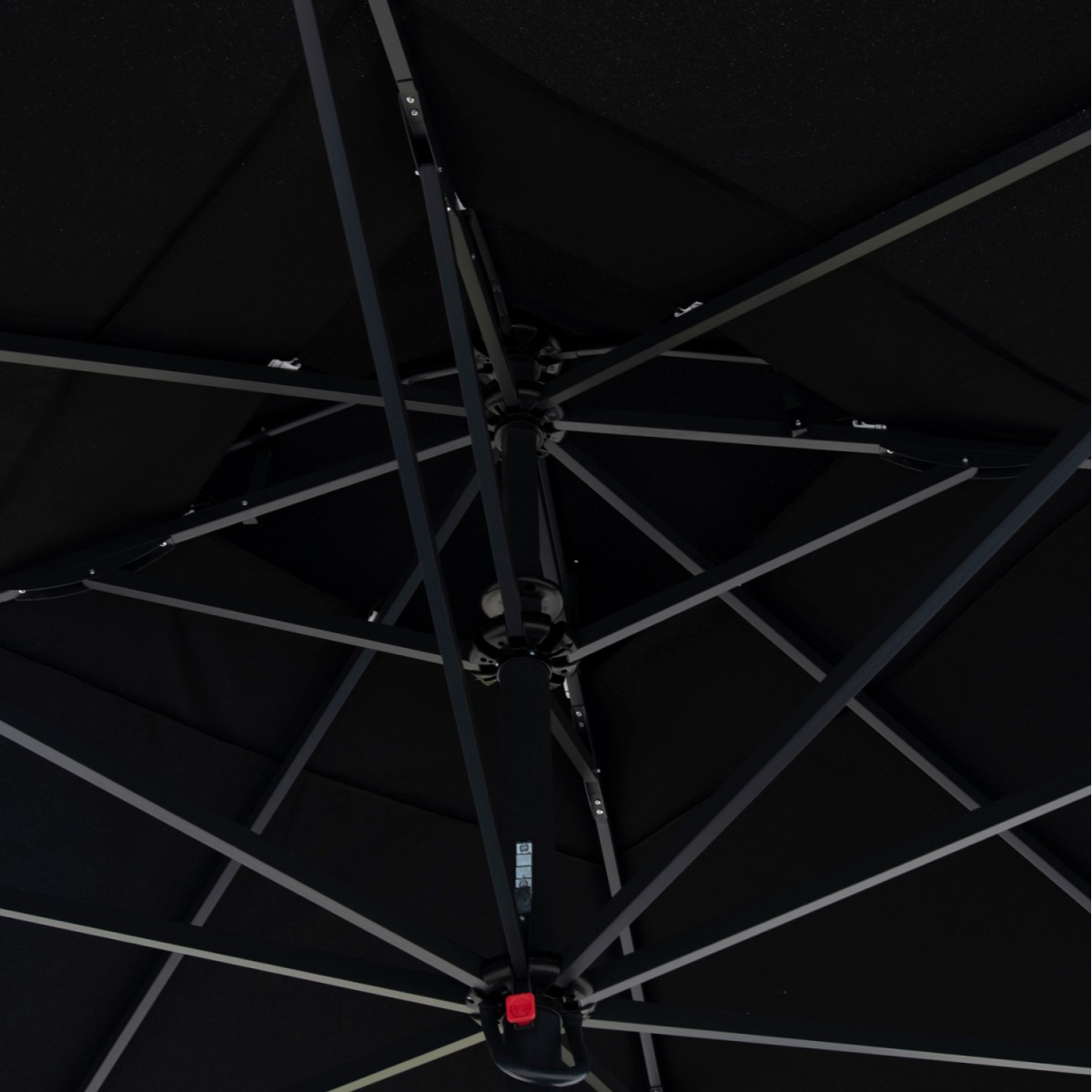 ΕΠΑΓΓΕΛΜΑΤΙΚΗ ΟΜΠΡΕΛΑ ALU ΤΗΛΕΣΚΟΠΙΚΗ HM6031.03 4x4x2,95-4Μ ΜΕ ΜΑΥΡΟ ΑΚΡΥΛΙΚΟ ΠΑΝΙ