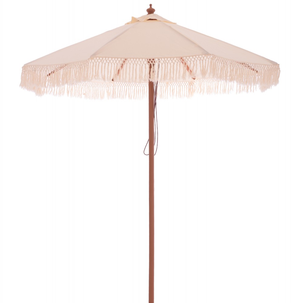 ΟΜΠΡΕΛΑ ΕΠΑΓΓΕΛΜΑΤΙΚΗ WAGNER ΜΑΚΡΑΜΕ ΚΡΟΣΙ ΜΠΕΖ ΜΕ ΞΥΛΙΝΟ ΣΚΕΛΕΤΟ Φ225X2.60Υm HM5777.01