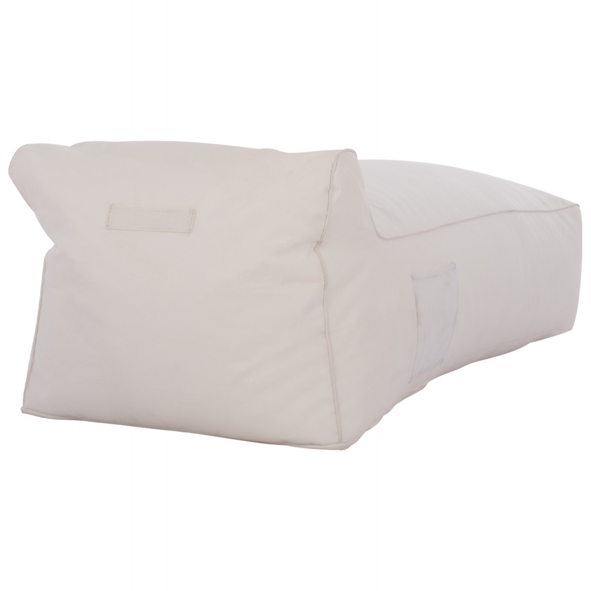 ΠΟΥΦ ΞΑΠΛΩΣΤΡΑ WADELIN HM5774.11 ΜΕ TEXTILINE ΛΕΥΚΟ 190x80x40-60Υ εκ.