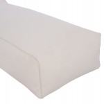 ΠΟΥΦ ΞΑΠΛΩΣΤΡΑ WADELIN HM5774.11 ΜΕ TEXTILINE ΛΕΥΚΟ 190x80x40-60Υ εκ.