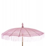 ΟΜΠΡΕΛΑ ΜΠΑΛΙΝΕΖΙΚΗ ΜΑΚΡΑΜΕ ΡΟΖ ΞΥΛO TEAK Φ200X260εκ. HM6035.04