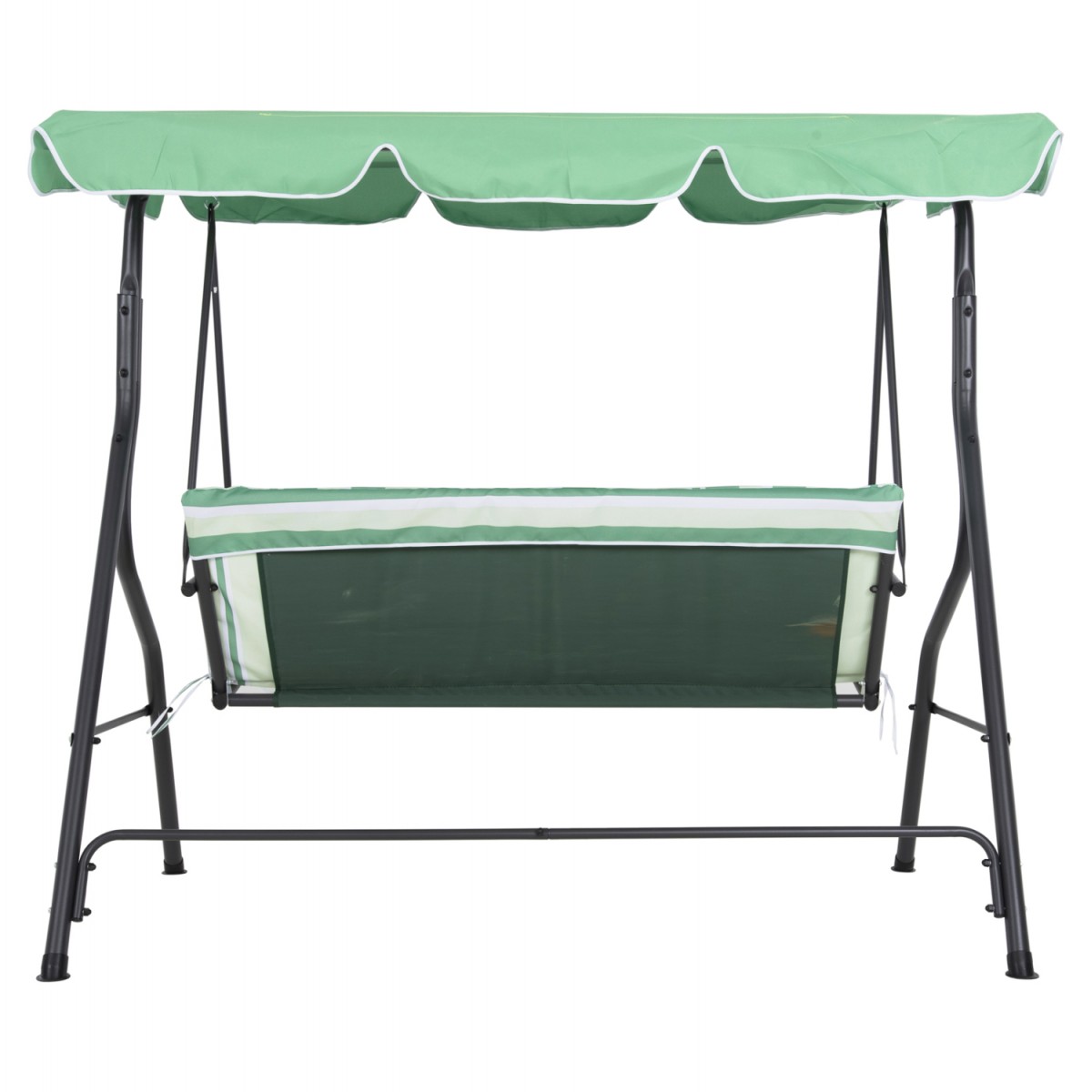 ΚΟΥΝΙΑ 3ΘΕΣΙΑ ΜΕ ΣΚΙΑΣΤΡΟ LIKID HM5979.03 ΜΕΤΑΛΛΟ ΓΚΡΙ-ΠΡΑΣΙΝΟ ΥΦΑΣΜΑ 174x110x200Υ