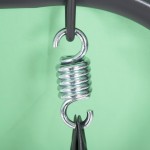 ΚΟΥΝΙΑ 3ΘΕΣΙΑ ΜΕ ΣΚΙΑΣΤΡΟ LIKID HM5979.03 ΜΕΤΑΛΛΟ ΓΚΡΙ-ΠΡΑΣΙΝΟ ΥΦΑΣΜΑ 174x110x200Υ