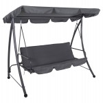 ΚΟΥΝΙΑ-ΚΡΕΒΑΤΙ 3ΘΕΣΙΑ ΜΕ ΣΚΙΑΣΤΡΟ LIKID HM5980.01 ΜΕΤΑΛΛΟ&ΥΦΑΣΜΑ ΓΚΡΙ 200x120x164Υεκ.