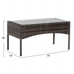 ΣΕΤ ΣΑΛΟΝΙ 4ΤΜΧ STASIA HM6089.02 ΣΥΝΘ.RATTAN ΓΚΡΙ-ΜΠΕΖ ΜΑΞΙΛΑΡΙΑ