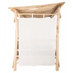 ΚΑΝΑΠΕΣ ΕΞΩΤ. ΧΩΡΟΥ ΜΕ ΣΚΙΑΣΤΡΟ & ΚΟΥΡΤΙΝΕΣ ALKIOR HM6110 ΚΛΑΔΙΑ TEAK-ΜΠΛΕ ΜΑΞΙΛΑΡΙΑ