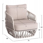 ΣΕΤ ΣΑΛΟΝΙ ΕΞ.ΧΩΡΟΥ 4ΤΜΧ SABO HM6208.02 ΜΠΕΖ OLEFIN & P.E.ΣΧΟΙΝΙ-ΚΡΕΜ ΑΛΟΥΜ.-ΞΥΛΟ TEAK