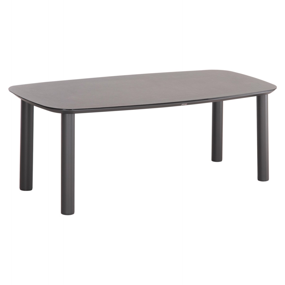 ΤΡΑΠΕΖΙ DOSUN HM6202.01 ΓΚΡΙ ΑΛΟΥΜΙΝΙΟ-3D PRINT ΓΥΑΛΙ-ΚΕΡΑΜΙΚΟ LOOK 220x100x75Υεκ