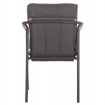 ΠΟΛΥΘΡΟΝΑ ΑΛΟΥΜΙΝΙΟΥ SENTI HM6204.01 ΣΚΕΛΕΤΟΣ & OLEFIN ΣΚΟΥΡΟ ΓΚΡΙ 60x55.5x90Υεκ