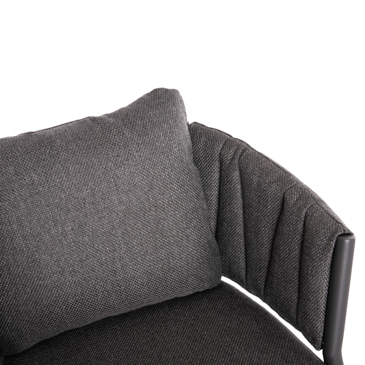 ΠΟΛΥΘΡΟΝΑ ΤΡΑΠΕΖΑΡΙΑΣ SHANKS HM6207.01 ΣΚΟΥΡΟ ΓΚΡΙ ΑΛΟΥΜ. & OLEFIN ΥΦΑΣΜΑ 62x60x75-80Υεκ