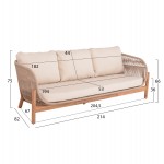 ΣΕΤ ΣΑΛΟΝΙ ΕΞ.ΧΩΡΟΥ 4ΤΜΧ SANJI HM6219 ΞΥΛΟ ΑΚΑΚΙΑΣ-ΑΛΟΥΜΙΝΙΟ-ΣΧΟΙΝΙ