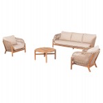 ΣΕΤ ΣΑΛΟΝΙ ΕΞ.ΧΩΡΟΥ 4ΤΜΧ SANJI HM6219 ΞΥΛΟ ΑΚΑΚΙΑΣ-ΑΛΟΥΜΙΝΙΟ-ΣΧΟΙΝΙ