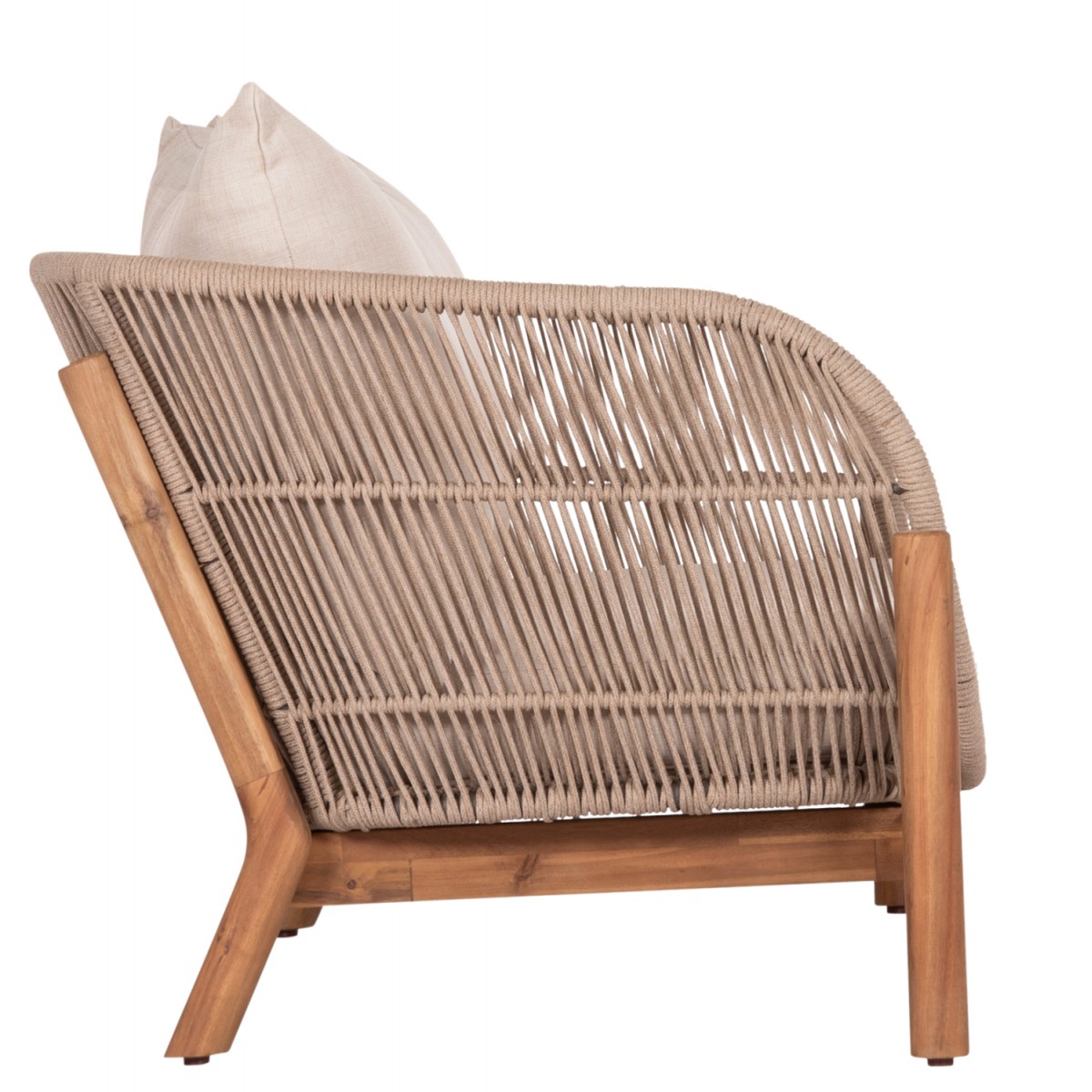 ΚΑΝΑΠΕΣ 2ΘΕΣΙΟΣ ΕΞ.ΧΩΡΟΥ SANJI HM6220 ΞΥΛΟ ΑΚΑΚΙΑΣ-ΑΛΟΥΜΙΝΙΟ-ΣΧΟΙΝΙ 168,5x80x82Υεκ.