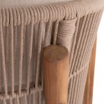 ΚΑΝΑΠΕΣ 2ΘΕΣΙΟΣ ΕΞ.ΧΩΡΟΥ SANJI HM6220 ΞΥΛΟ ΑΚΑΚΙΑΣ-ΑΛΟΥΜΙΝΙΟ-ΣΧΟΙΝΙ 168,5x80x82Υεκ.