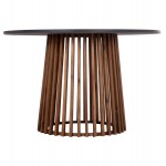 ΤΡΑΠΕΖΙ ΣΤΡΟΓΓΥΛΟ ΕΞ.ΧΩΡΟΥ CRISTOBAL HM6235 ΞΥΛΟ ΑΚΑΚΙΑΣ-CEMENT TOP Φ120x77Υεκ