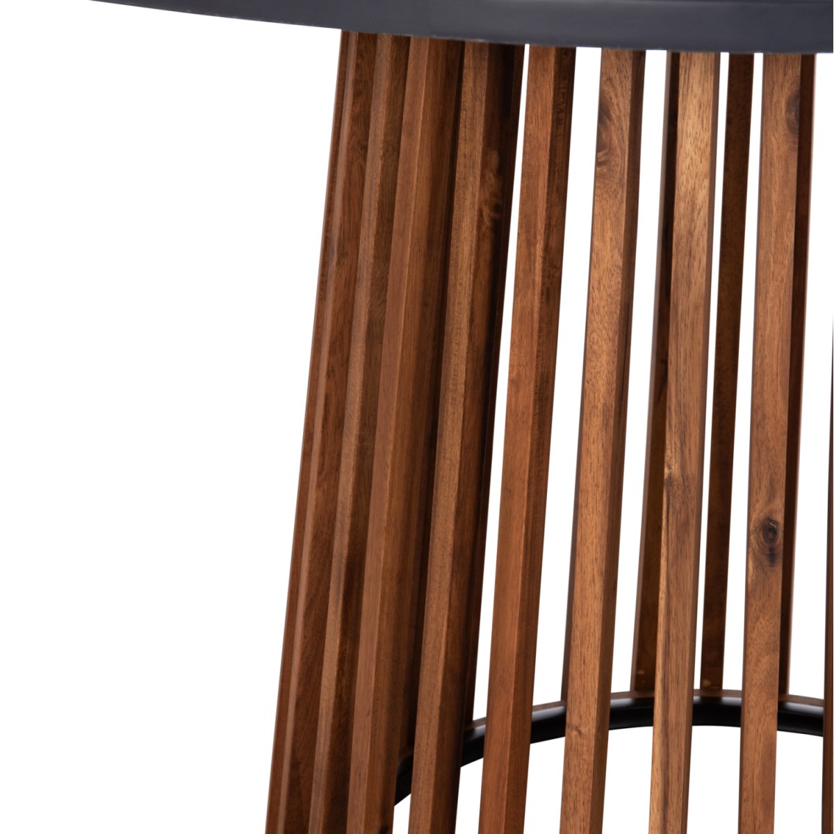 ΤΡΑΠΕΖΙ ΣΤΡΟΓΓΥΛΟ ΕΞ.ΧΩΡΟΥ CRISTOBAL HM6235 ΞΥΛΟ ΑΚΑΚΙΑΣ-CEMENT TOP Φ120x77Υεκ