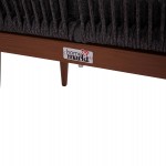 ΠΟΛΥΘΡΟΝΑ ΑΛΟΥΜΙΝΙΟΥ MYRTIA HM5549.11 ΜΕ ΣΧΟΙΝΙ ΓΚΡΙ ΚΑΙ ΚΑΡΥΔΙ ΠΟΔΙΑ 60x64x88Yεκ.