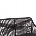 ΚΑΝΑΠΕΣ 2ΘΕΣΙΟΣ MYRTIA HM5550.11 AΛΟΥΜΙΝΙΟ ΚΑΦΕ--ΑΝΘΡΑΚΙ P.E. ΣΧΟΙΝΙ 123x61x90Υεκ