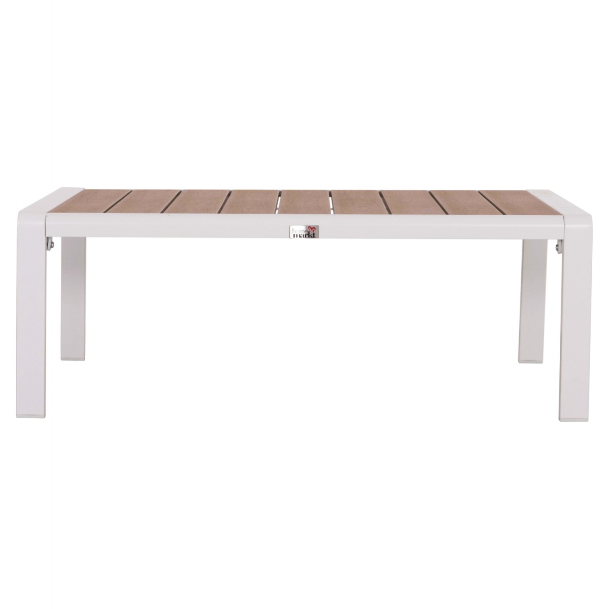 ΤΡΑΠΕΖΑΚΙ ΞΑΠΛΩΣΤΡΑΣ BENTRY HM6276.01 ΑΛΟΥΜΙΝΙΟ ΛΕΥΚΟ--POLYWOOD 100x56x35Υεκ.