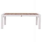 ΤΡΑΠΕΖΑΚΙ ΞΑΠΛΩΣΤΡΑΣ BENTRY HM6276.01 ΑΛΟΥΜΙΝΙΟ ΛΕΥΚΟ--POLYWOOD 100x56x35Υεκ.