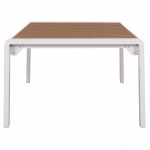 ΤΡΑΠΕΖΑΚΙ ΞΑΠΛΩΣΤΡΑΣ BENTRY HM6276.01 ΑΛΟΥΜΙΝΙΟ ΛΕΥΚΟ--POLYWOOD 100x56x35Υεκ.