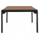 ΤΡΑΠΕΖΑΚΙ ΞΑΠΛΩΣΤΡΑΣ BENTRY HM6276.03 ΑΛΟΥΜΙΝΙΟ ΣΚΟΥΡΟ ΓΚΡΙ--POLYWOOD 100x56x35Υεκ.