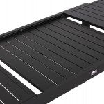 ΤΡΑΠΕΖΙ ΕΠΕΚΤΕΙΝΟΜΕΝΟ KRUM HM6277.03 ΑΛΟΥΜΙΝΙΟ ΣΚΟΥΡΟ ΓΚΡΙ 160-240x90x73Υεκ.