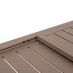 ΤΡΑΠΕΖΙ ΕΠΕΚΤΕΙΝΟΜΕΝΟ KRUM HM6277.04 ΑΛΟΥΜΙΝΙΟ ΚΑΠΟΥΤΣΙΝΟ 160-240x90x73Υεκ.