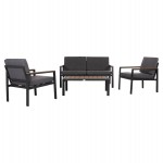 ΣΕΤ ΣΑΛΟΝΙ ΕΞ.ΧΩΡΟΥ 4ΤΜΧ SAFIN HM6278.03 ΑΛΟΥΜΙΝΙΟ & OLEFIN ΣΚΟΥΡΟ ΓΚΡΙ--POLYWOOD