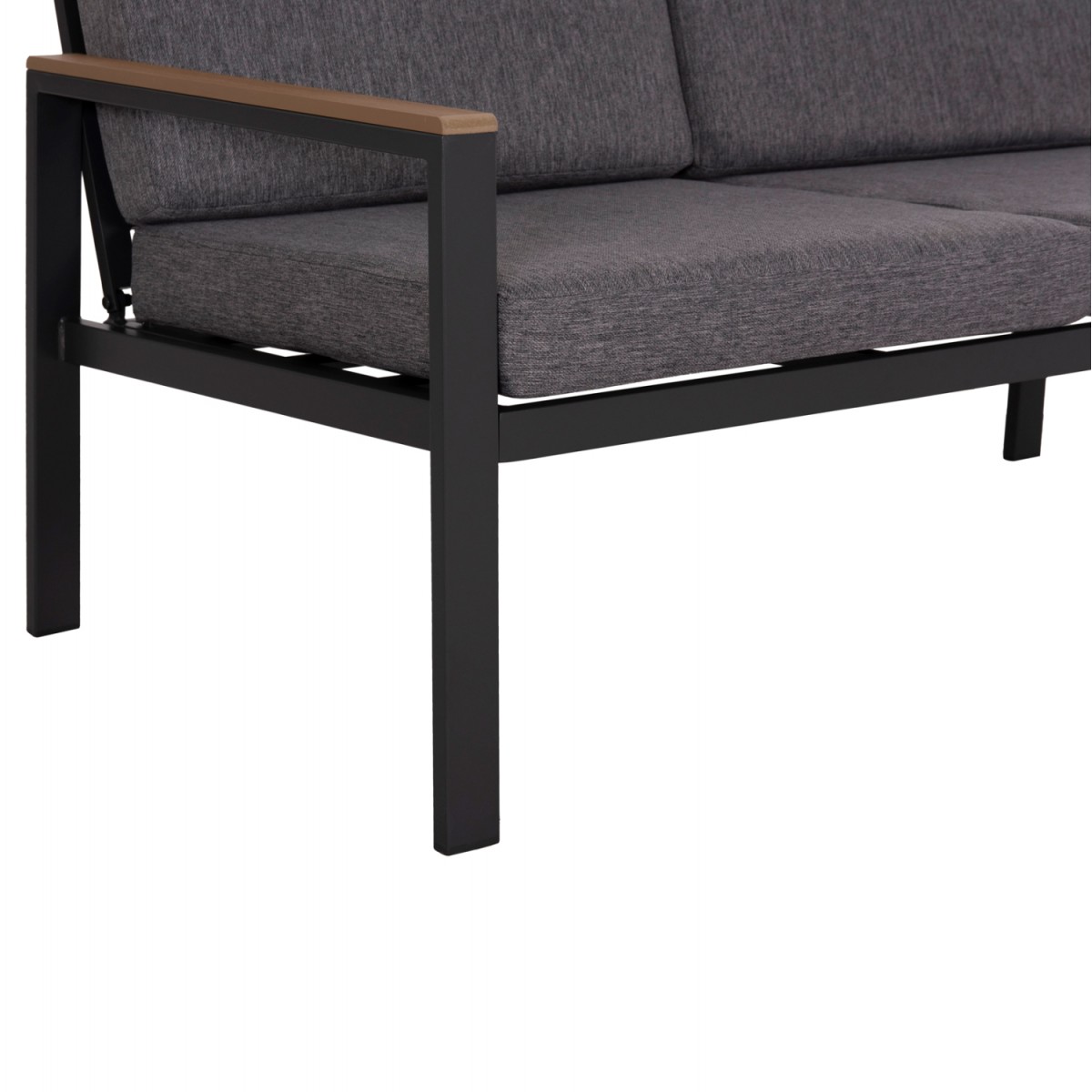 ΣΕΤ ΣΑΛΟΝΙ ΕΞ.ΧΩΡΟΥ 4ΤΜΧ SAFIN HM6278.03 ΑΛΟΥΜΙΝΙΟ & OLEFIN ΣΚΟΥΡΟ ΓΚΡΙ--POLYWOOD