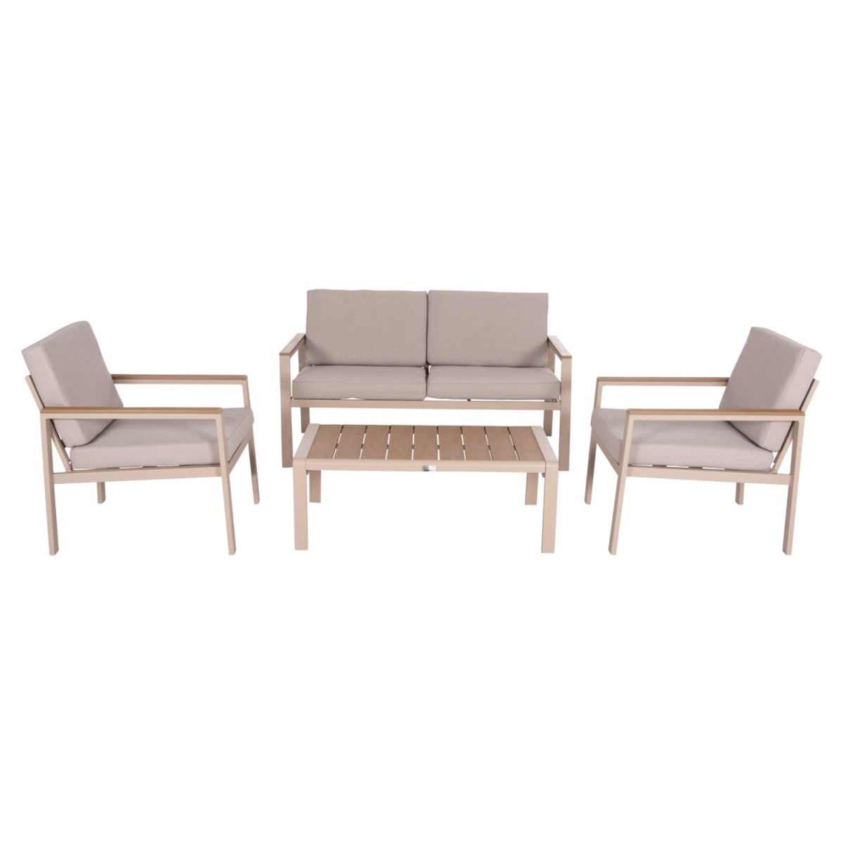 ΣΕΤ ΣΑΛΟΝΙ ΕΞ.ΧΩΡΟΥ 4ΤΜΧ SAFIN HM6278.04 ΑΛΟΥΜΙΝΙΟ ΚΑΠΟΥΤΣΙΝΟ--POLYWOOD--ΜΠΕΖ OLEFIN