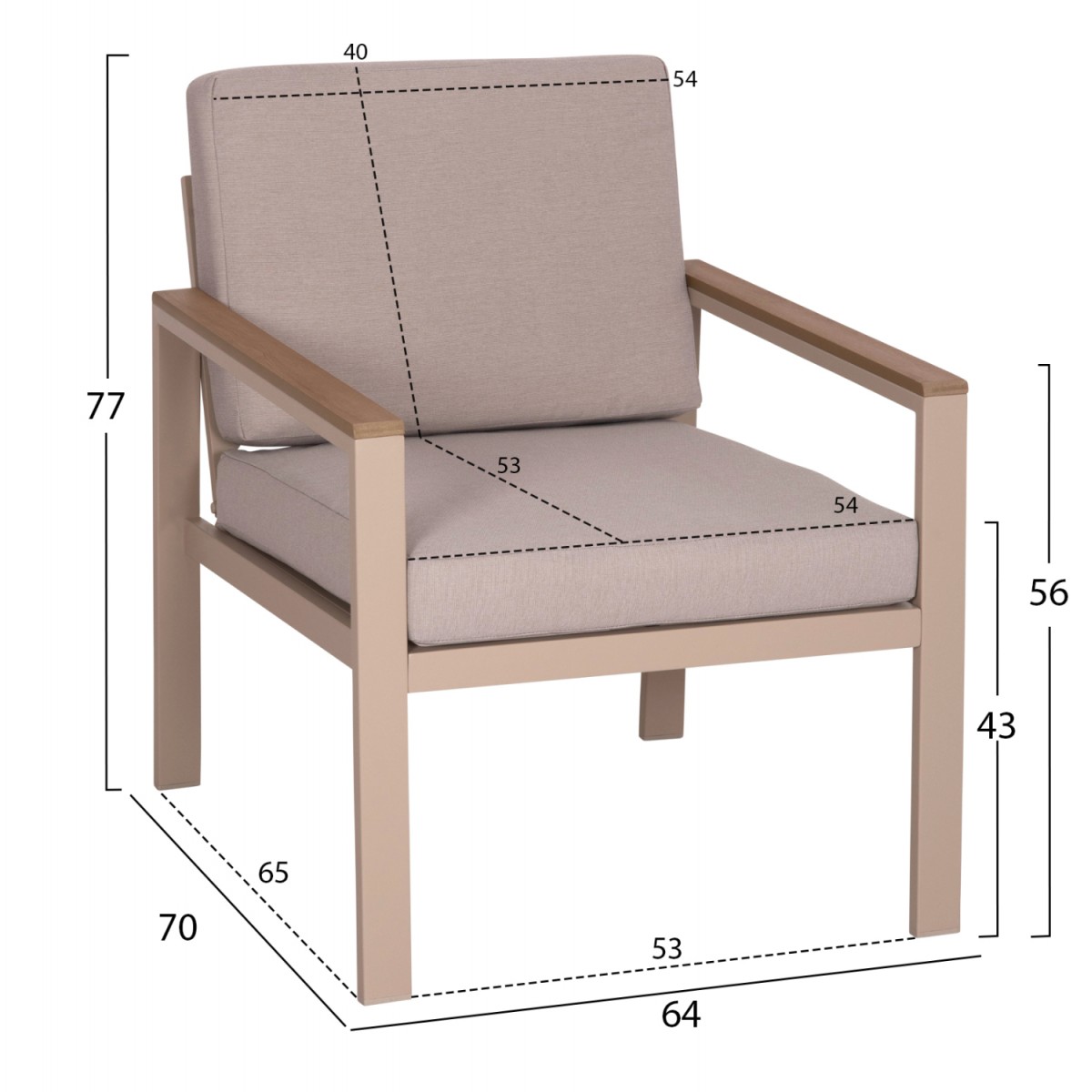 ΣΕΤ ΣΑΛΟΝΙ ΕΞ.ΧΩΡΟΥ 4ΤΜΧ SAFIN HM6278.04 ΑΛΟΥΜΙΝΙΟ ΚΑΠΟΥΤΣΙΝΟ--POLYWOOD--ΜΠΕΖ OLEFIN