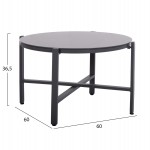 ΣΕΤ ΣΑΛΟΝΙ ΕΞ.ΧΩΡΟΥ 4ΤΜΧ JULIETTE HM6280.03 ΓΚΡΙ ΑΛΟΥΜΙΝΙΟ-TEXTILENE--TEMPERED GLASS