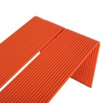 ΤΡΑΠΕΖΙ ΤΡΑΠΕΖΑΡΙΑΣ ΣΕΙΡΑ INTREPID HM6330.09 ΑΛΟΥΜΙΝΙΟ ΠΟΡΤΟΚΑΛΙ 121x70x70Υεκ.