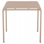 ΤΡΑΠΕΖΙ ΤΕΤΡΑΓΩΝΟ ΑΛΟΥΜΙΝΙΟΥ RACHEL HM6338.04 ΣΑΜΠΑΝΙ 80x80x76Υεκ.