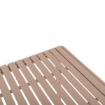 ΤΡΑΠΕΖΙ ΤΕΤΡΑΓΩΝΟ ΑΛΟΥΜΙΝΙΟΥ RACHEL HM6338.04 ΣΑΜΠΑΝΙ 80x80x76Υεκ.