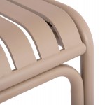 ΤΡΑΠΕΖΙ ΤΕΤΡΑΓΩΝΟ ΑΛΟΥΜΙΝΙΟΥ RACHEL HM6338.04 ΣΑΜΠΑΝΙ 80x80x76Υεκ.