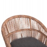 ΠΟΛΥΘΡΟΝΑ ΑΛΟΥΜΙΝΙΟΥ ORIN HM6265.01 ΣΚΟΥΡΟ ΓΚΡΙ- P.E.RATTAN ΣΕ ΦΥΣΙΚΟ 58x61x75Υεκ.