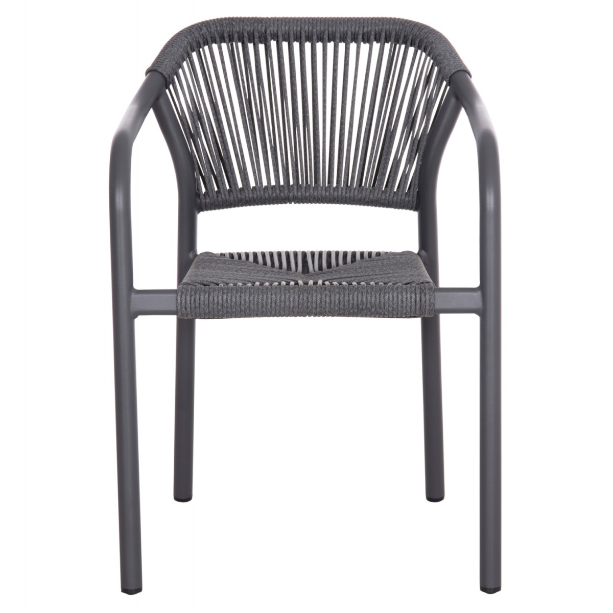 ΠΟΛΥΘΡΟΝΑ ΑΛΟΥΜΙΝΙΟΥ LUCCI HM6266.01 ΣΚΟΥΡΟ ΓΚΡΙ ΣΚΕΛΕΤΟΣ & P.E.RATTAN 58x56x79Υεκ