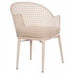 ΠΟΛΥΘΡΟΝΑ ΑΛΟΥΜΙΝΙΟΥ OREGO HM6268.03 ΚΑΠΟΥΤΣΙΝΟ-ΜΑΞΙΛΑΡΙ ΜΠΕΖ 58x55x83Υεκ.