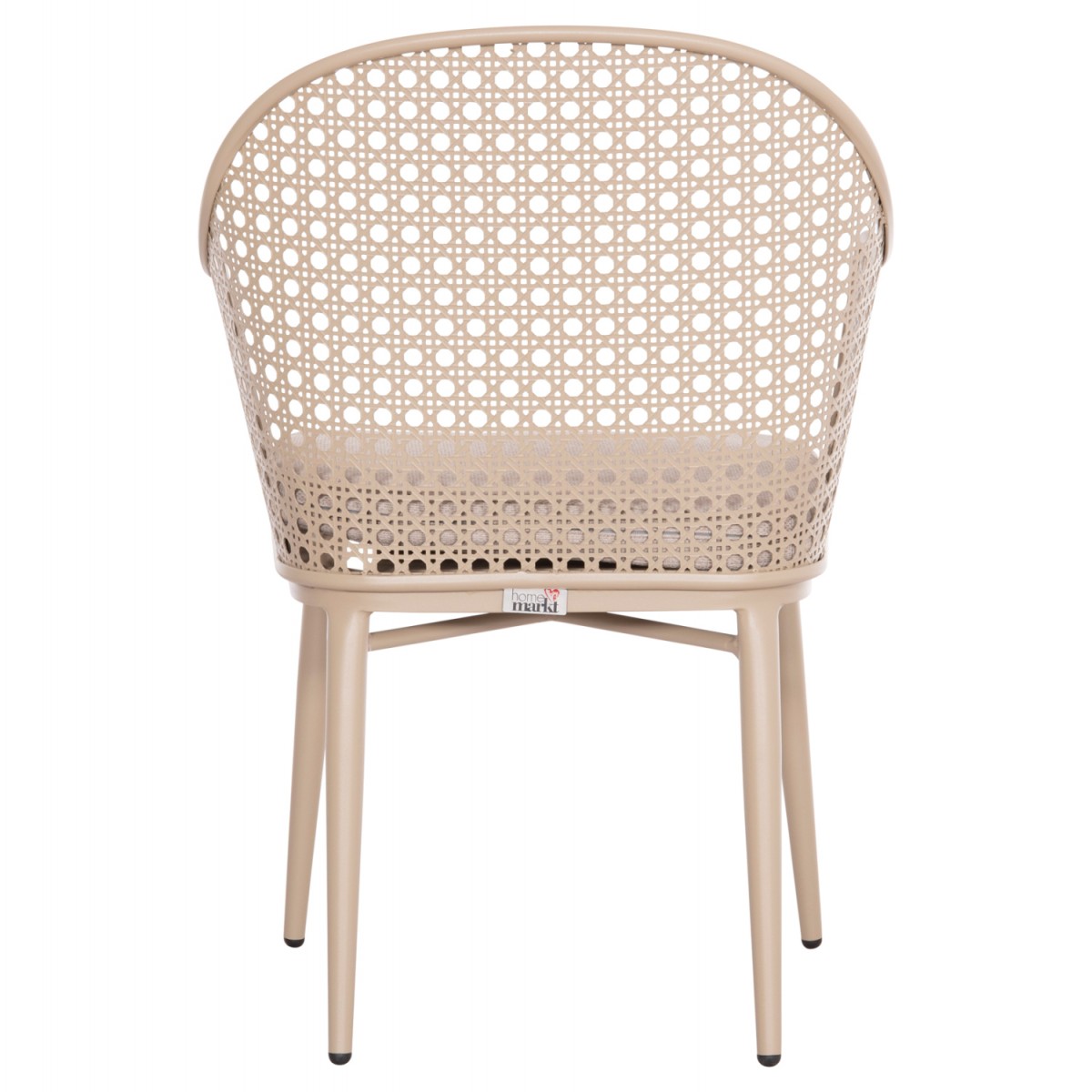 ΠΟΛΥΘΡΟΝΑ ΑΛΟΥΜΙΝΙΟΥ OREGO HM6268.03 ΚΑΠΟΥΤΣΙΝΟ-ΜΑΞΙΛΑΡΙ ΜΠΕΖ 58x55x83Υεκ.