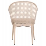 ΠΟΛΥΘΡΟΝΑ ΑΛΟΥΜΙΝΙΟΥ OREGO HM6268.03 ΚΑΠΟΥΤΣΙΝΟ-ΜΑΞΙΛΑΡΙ ΜΠΕΖ 58x55x83Υεκ.